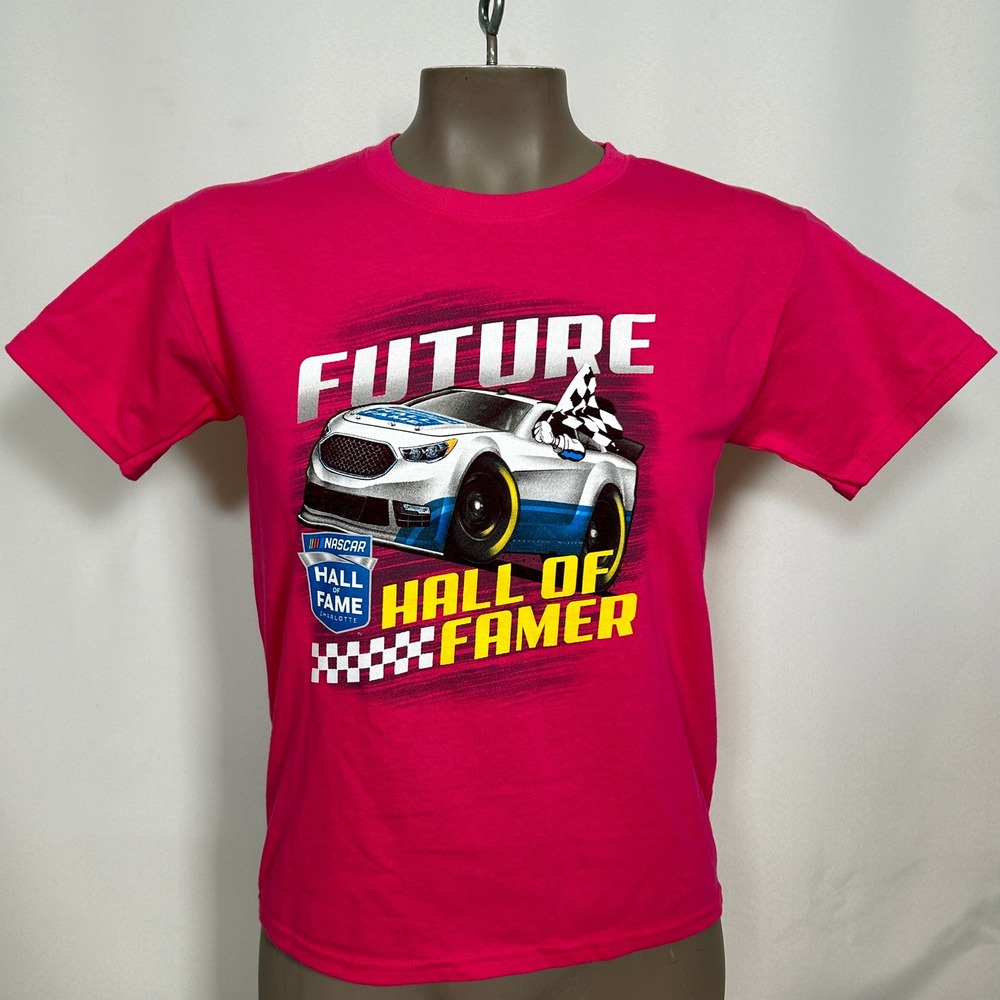 NASCAR Hall of Fame Future Hall of Famer Pink T-Shirt Youth MEDIUM NWT
